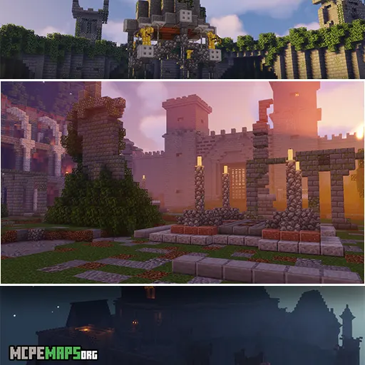 Castle to None For Minecraft PE Map