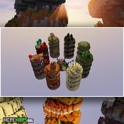 Floating Biomes For Minecraft PE Map