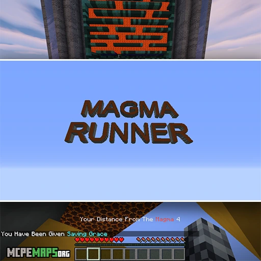 Magma Runner For Minecraft PE Map