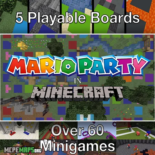Mario Party For Minecraft PE Map