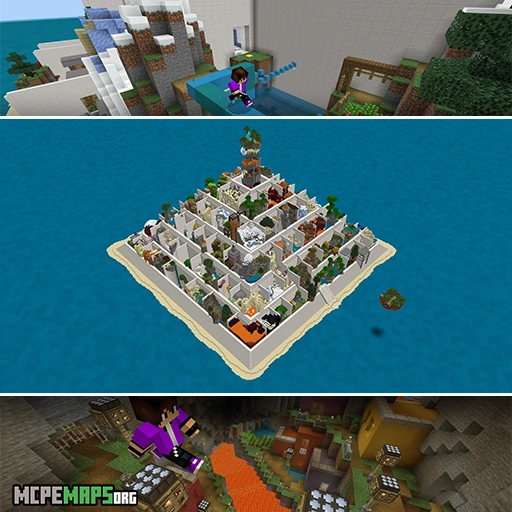 Parkour Pyramid For Minecraft PE Map