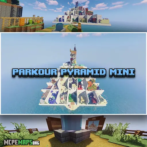 Parkour Pyramid Mini For Minecraft PE Map