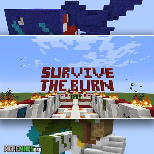Survive the Burn For Minecraft PE Map