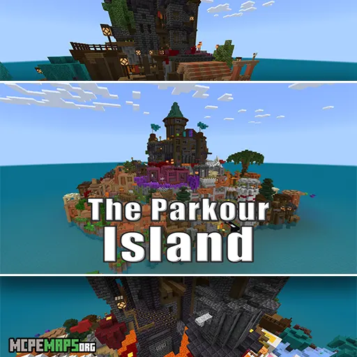 The Parkour Island For Minecraft PE Map