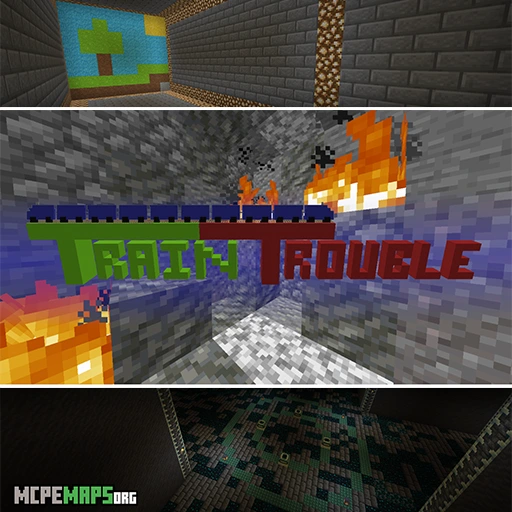 Train Trouble For Minecraft PE Map