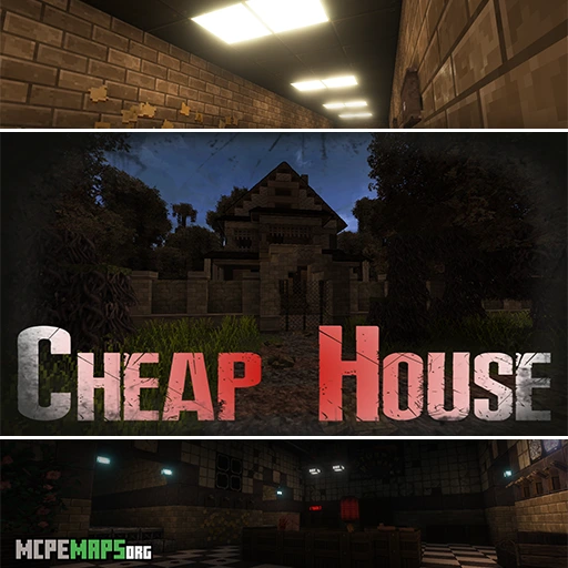 Cheap House For Minecraft PE Map